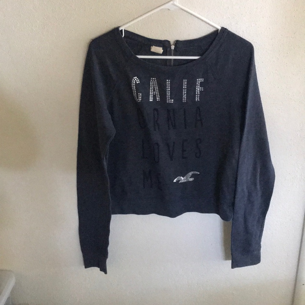 long sleeve blue pullover